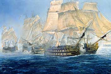 navios en Trafalgar