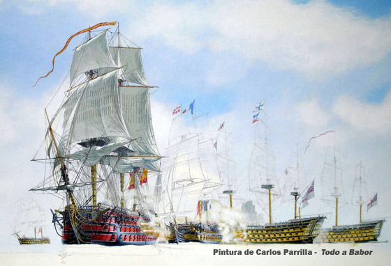 Pintado del navío Trinidad